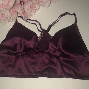 🌸VS Satin like BURGUNDY bra